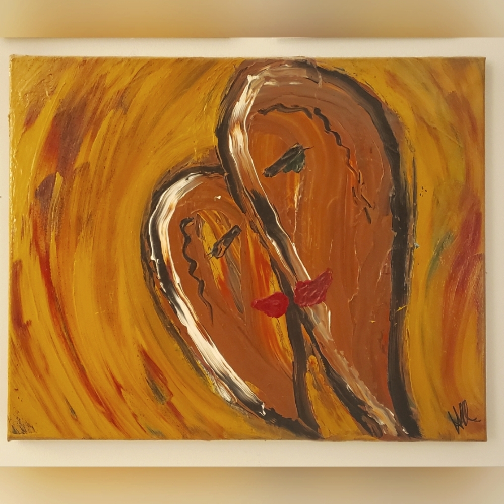 Original Oil Painting – “Best as One” (18x20 Canvas) Abstract Expressionism